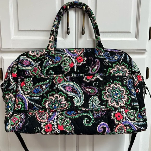 Vera Bradley Grand Weekender Travel Bag in Retired Kiev Paisley Print - Picture 4 of 15